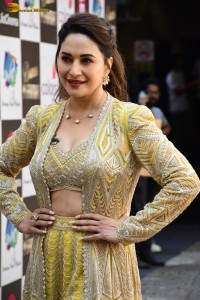 bollywood actress Madhuri Dixit beautiful in a green dress