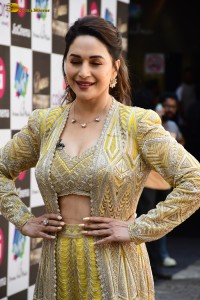 bollywood actress Madhuri Dixit beautiful in a green dress