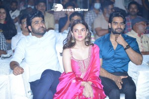 Maha Samudram movie Pre-Release Event attended by Cast Aditi Rao Hydari, Anu Emmanuel, Sharwanand, Siddharth and others.