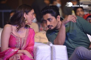Maha Samudram movie Pre-Release Event attended by Cast Aditi Rao Hydari, Anu Emmanuel, Sharwanand, Siddharth and others.