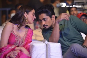 Maha Samudram movie Pre-Release Event attended by Cast Aditi Rao Hydari, Anu Emmanuel, Sharwanand, Siddharth and others.