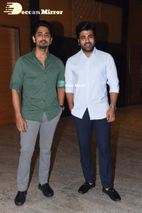 Maha Samudram movie Pre-Release Event attended by Cast Aditi Rao Hydari, Anu Emmanuel, Sharwanand, Siddharth and others.