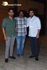 Maha Samudram movie Pre-Release Event attended by Cast Aditi Rao Hydari, Anu Emmanuel, Sharwanand, Siddharth and others.