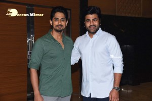 Maha Samudram movie Pre-Release Event attended by Cast Aditi Rao Hydari, Anu Emmanuel, Sharwanand, Siddharth and others.