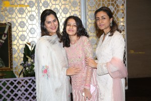 Family and friends including Ram Charan Teja and Upasana Kamineni attend the 12th day rituals of Mahesh Babu's mother Indira Devi