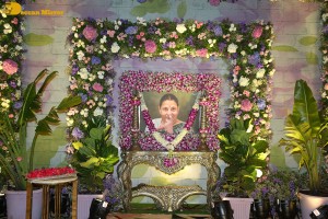 Family and friends including Ram Charan Teja and Upasana Kamineni attend the 12th day rituals of Mahesh Babu's mother Indira Devi