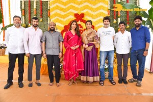 Namrata claps the first shot with Pooja Hegde for Mahesh Babu’s third film with Trivikram Srinivas