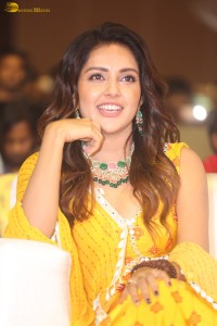 actress Mahima Nambiar cute and sweet looks in a yellow salwar dress