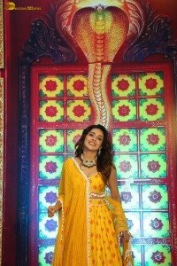 actress Mahima Nambiar cute and sweet looks in a yellow salwar dress