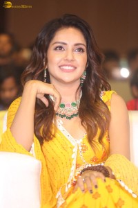 actress Mahima Nambiar cute and sweet looks in a yellow salwar dress