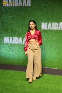 Maidaan Special Screening attended by Ajay Devgn, Priyamani, Janhvi Kapoor, Pooja Hegde, and others