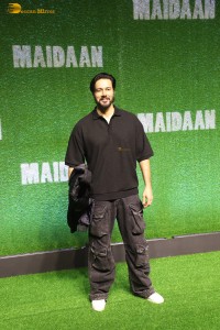 Maidaan Special Screening attended by Ajay Devgn, Priyamani, Janhvi Kapoor, Pooja Hegde, and others