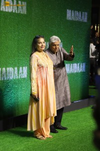Maidaan Special Screening attended by Ajay Devgn, Priyamani, Janhvi Kapoor, Pooja Hegde, and others