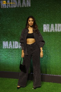 Maidaan Special Screening attended by Ajay Devgn, Priyamani, Janhvi Kapoor, Pooja Hegde, and others
