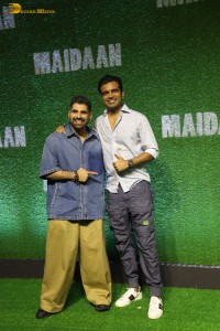 Maidaan Special Screening attended by Ajay Devgn, Priyamani, Janhvi Kapoor, Pooja Hegde, and others