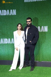 Maidaan Special Screening attended by Ajay Devgn, Priyamani, Janhvi Kapoor, Pooja Hegde, and others