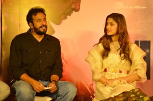 Adavi Sesh, Saiee Manjrekar and Sobhita Dhulipala attend the Teaser Launch Event of their upcoming movie Major