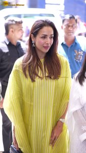 actress malaika arora stunning in a green dress at environment event