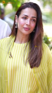 actress malaika arora stunning in a green dress at environment event