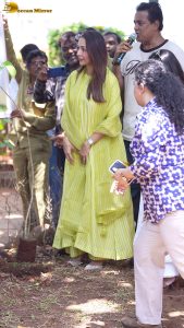 actress malaika arora stunning in a green dress at environment event