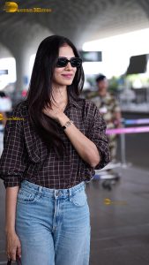 actress malavika mohanan stylish and stunning in sunglasses and jacket