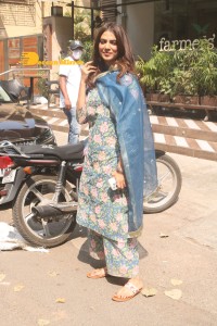 Malavika Mohanan at Farmers Cafe in Mumbai