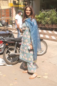 Malavika Mohanan at Farmers Cafe in Mumbai