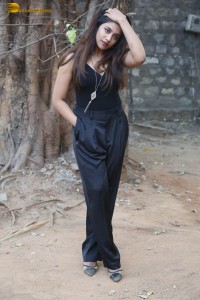 actress malavika satheesan photoshoot in a black dress