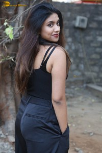 actress malavika satheesan photoshoot in a black dress