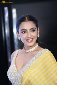 actress Malvika Sharma stunning in a yellow saree