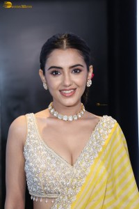 actress Malvika Sharma stunning in a yellow saree