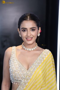 actress Malvika Sharma stunning in a yellow saree