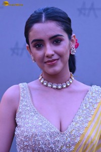 actress Malvika Sharma stunning in a yellow saree