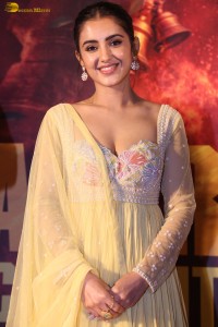 actress Malvika Sharma stunningly beautiful in a yellow salwar dress