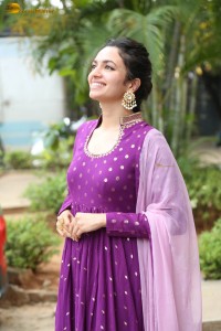 indian actress malvika nair in a dark pink salwar kameez dress
