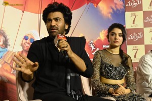 Manamey Trailer Launch attended by Sharwanand and Krithi Shetty