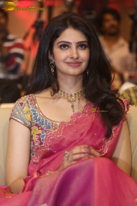 Indian actress Manasa Varanasi gorgeous in a pink saree