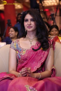 Indian actress Manasa Varanasi gorgeous in a pink saree