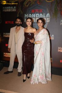 Mandala Murders Trailer Launch attended by Vaani Kapoor, Surveen Chawla, and others