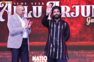 Mangalavaram Pre-Release Function attended by Payal Rajput, Ajay Bhupathi, Dil Raju, Nimmagadda Prasad, and Allu Arjun