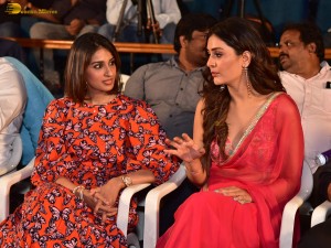 Mangalavaram Success Meet attended by Payal Rajput, Swathi Reddy, Suresh Varma, and Dil Raju