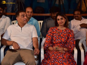 Mangalavaram Success Meet attended by Payal Rajput, Swathi Reddy, Suresh Varma, and Dil Raju