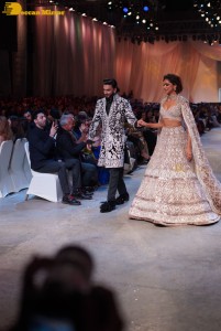 Celebrities including Deepika Padukone, Ranveer Singh, Nora Fatehi, Dia Mirza, Vidya Balan and Genelia Deshmukh attend Manish Malhotra’s Mijwan Fashion Show