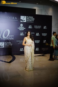 Celebrities including Deepika Padukone, Ranveer Singh, Nora Fatehi, Dia Mirza, Vidya Balan and Genelia Deshmukh attend Manish Malhotra’s Mijwan Fashion Show