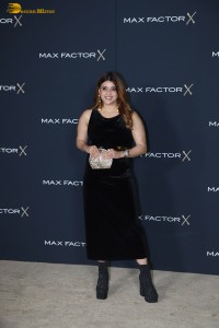 Indian actress Mannara Chopra in a black dress