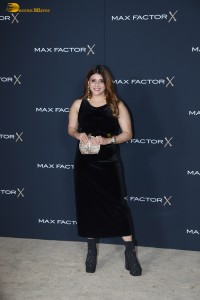 Indian actress Mannara Chopra in a black dress