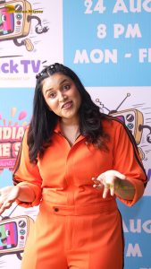 actress mannara chopra hot in a orange dress