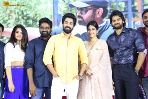 Manu Charitra Pre-Release attended by Shiva Kandukuri, Pragati Srivastava, and Garima Kaushal
