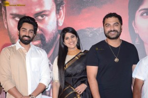Manu Charitra Trailer Launch attended by Shiva Kandukuri, Megha Akash, Raj Kandukuri and Vishwak Sen