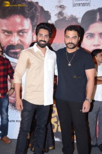 Manu Charitra Trailer Launch attended by Shiva Kandukuri, Megha Akash, Raj Kandukuri and Vishwak Sen